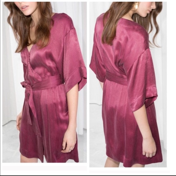 other stories kimono wrap dress